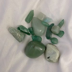 Green adventurine set